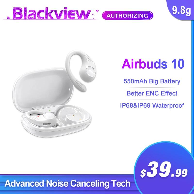 Blackview Airbuds 10  ̾   ,    ̽ ENC ̾ TWS ũ , 550mAh ͸